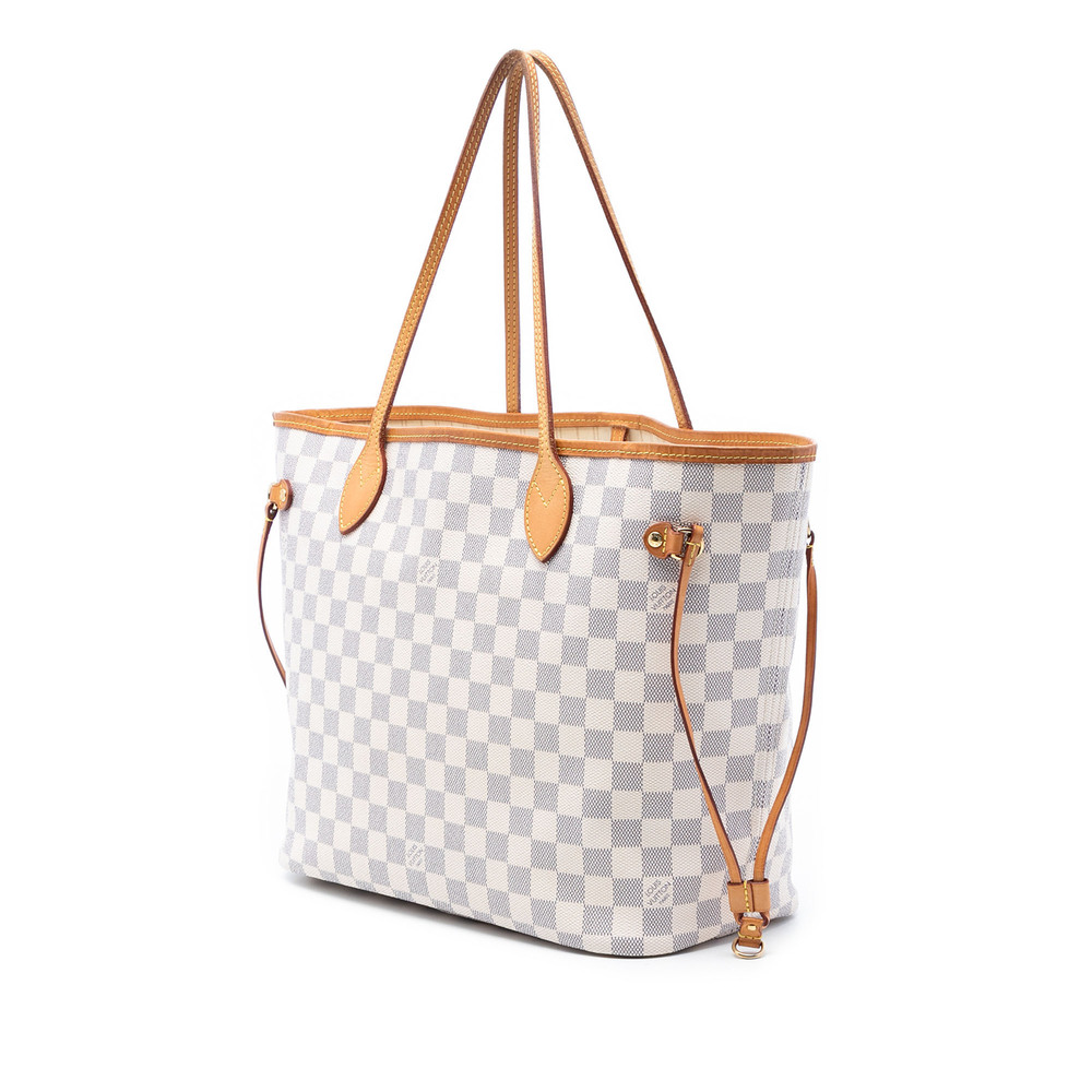 Pre-Loved Louis Vuitton Damier Azur Neverfull MM - Picture 2 of 7